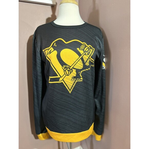 NHL Brand Pittsburgh Pengiuns Long Sleeve Pull Over Womens Small - Picture 1 of 8